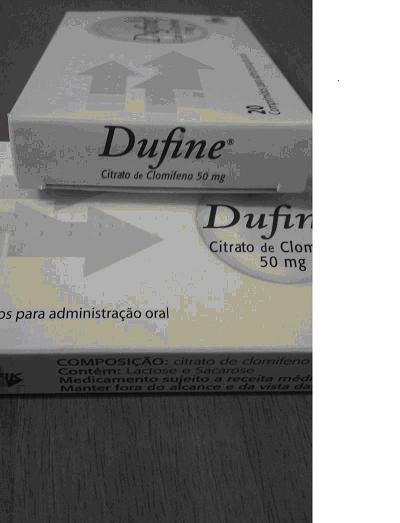 Dufine Citrato De Clomifeno 50mg